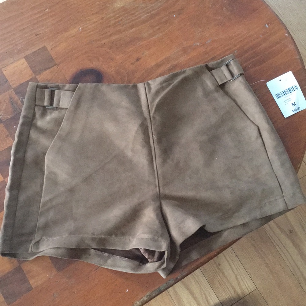 Suede shorts